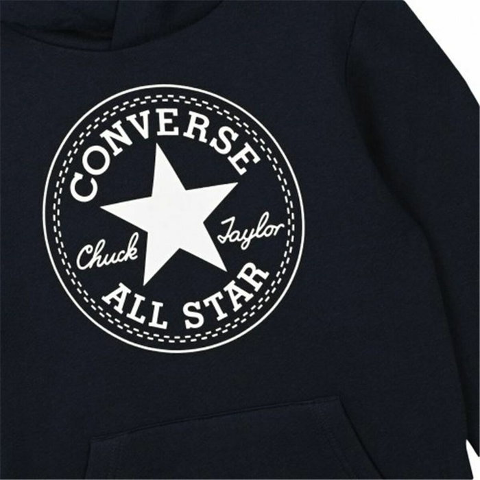 Sweat à capuche enfant Converse Ctp Noir
