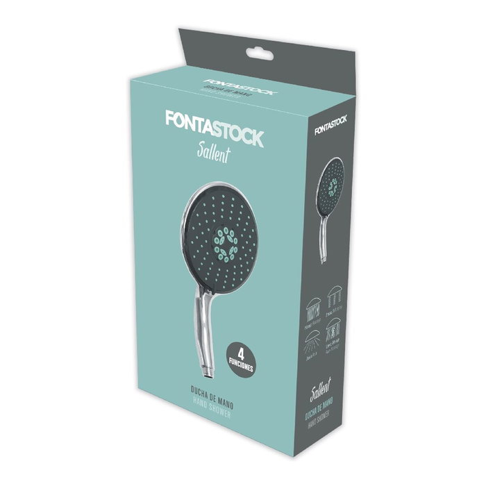 Pomme de douche Fontastock SALLENT Plastique Chrome