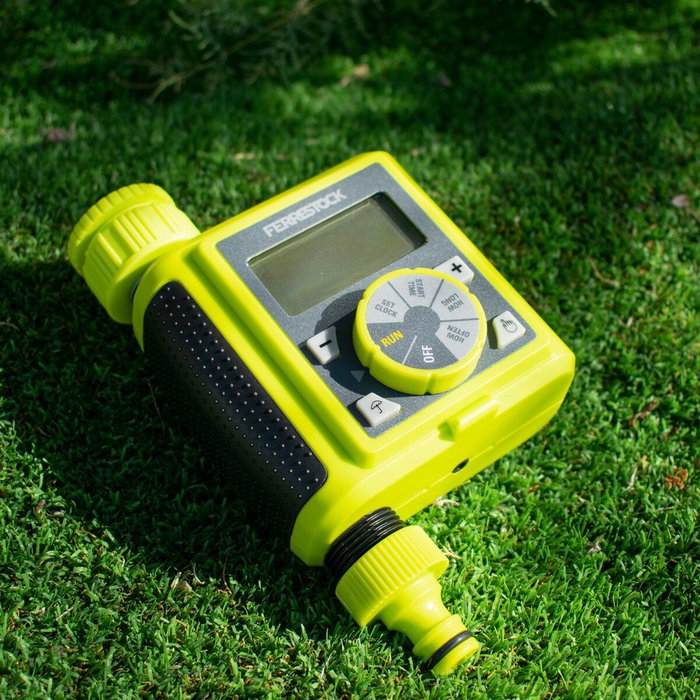 Programmateur d'arrosage Ferrestock Digital Jaune