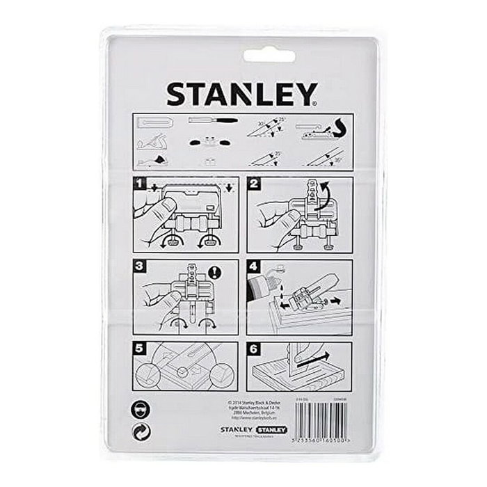 STANLEY Kit d'affûtage en métal chromé pour fers et ciseaux à bois STANLEY Kit d'affûtage en métal chromé pour fers et ciseaux à bois