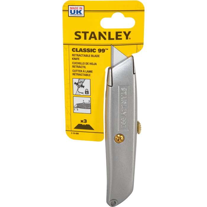Stanley 99E Couteau Rétractable avec Lame Standard Stanley 99E Couteau Rétractable avec Lame Standard