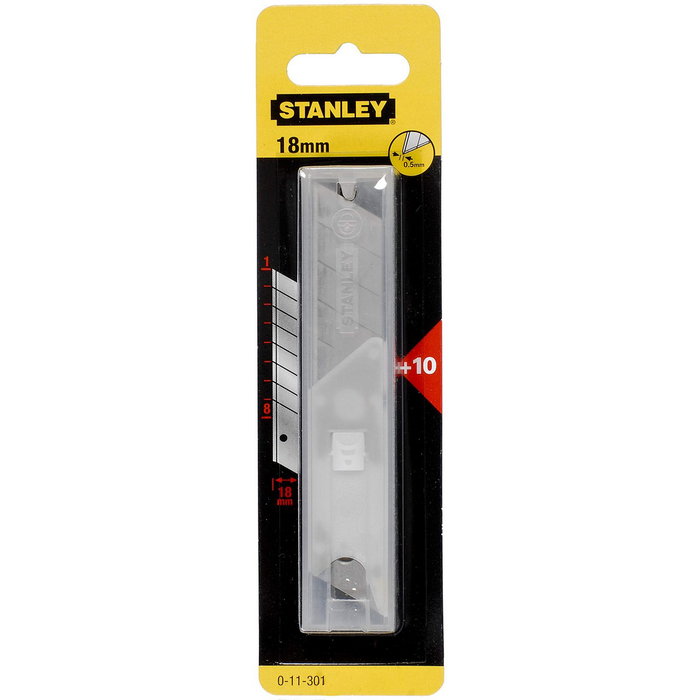STANLEY Lot de 10 lames de rechange 18 mm pour cutter