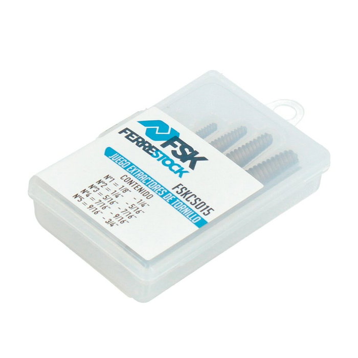 Ensemble d’extracteurs Ferrestock 1/8" 3/4" 5 pcs Ensemble d’extracteurs Ferrestock 1/8" 3/4" 5 pcs