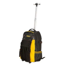 Stanley Sac à dos à roulettes Fatmax 1-79-215, 24,5L, 20Kg, Nylon haute résistance, Base rigide, Diviseurs amovibles
