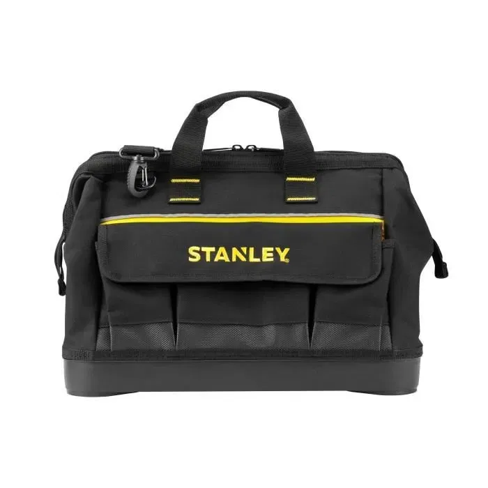 Stanley 1-96-183 Sac Porte-Outils 40 cm avec Sangle Bandoulière et Multi-Compartiments en Matière Durable 600D
