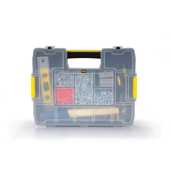 Stanley 1-97-483 Sortmaster Junior - Organisateur à intercalaires mobiles - 14 compartiments - 375 x 300 x 67 mm