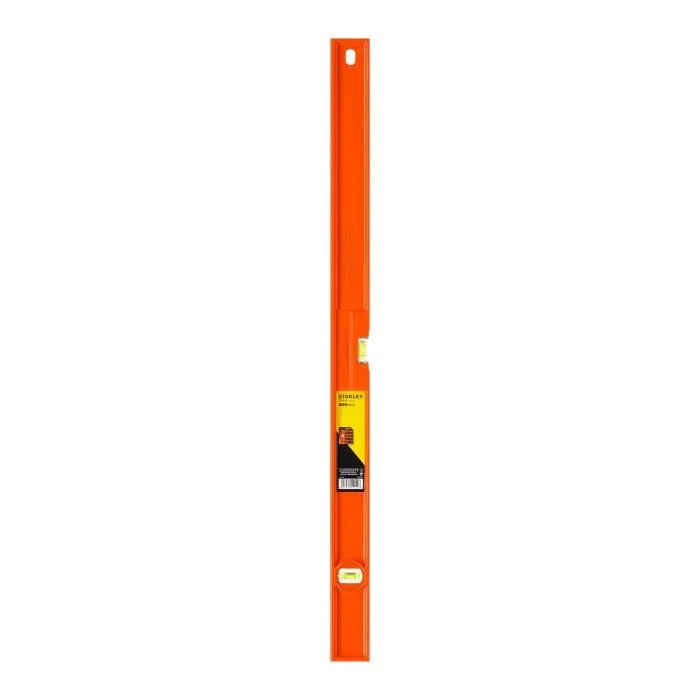 Stanley 1-42-254 Niveau rectangulaire professionnel en aluminium, 80 cm, fioles antichoc, précision ±1 mm/m