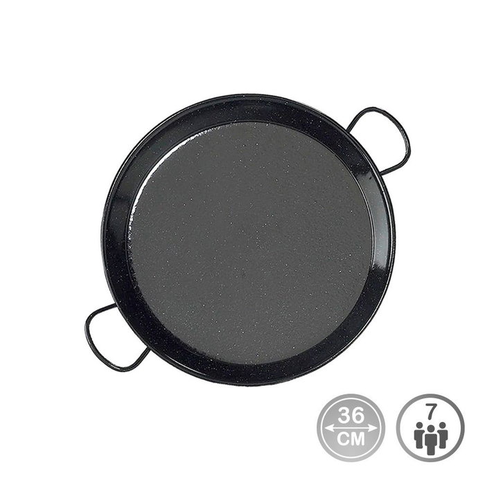 Vaello Poêle Métal Acier émaillé Noir