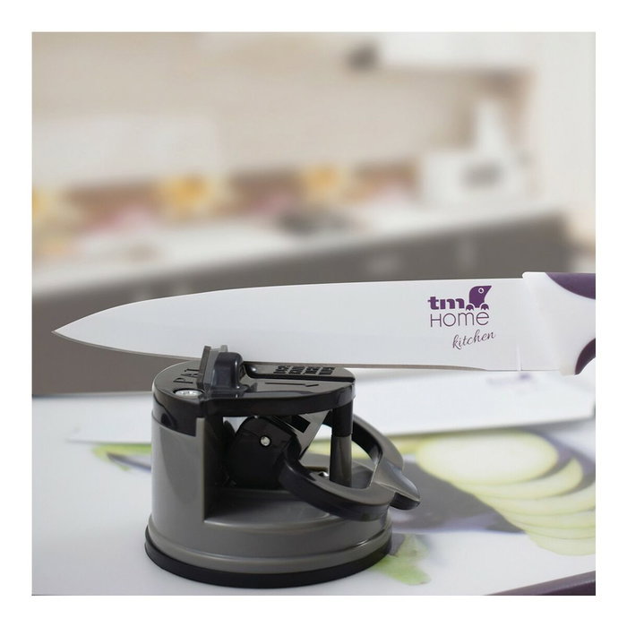 Affûteuse de couteaux TM Home Noir Avec Ventouses Affûteuse de couteaux TM Home Noir Avec Ventouses