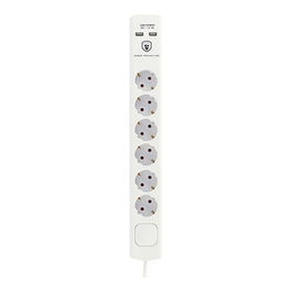 Multiprise 6 Prises avec Interrupteur TM Electron TMUAD306