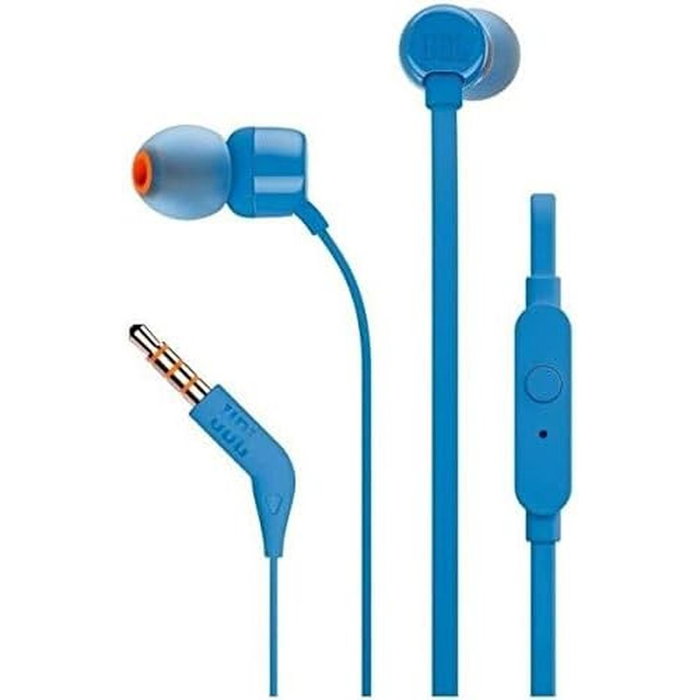 Casques avec Microphone JBL T110 Bleu Casques avec Microphone JBL T110 Bleu