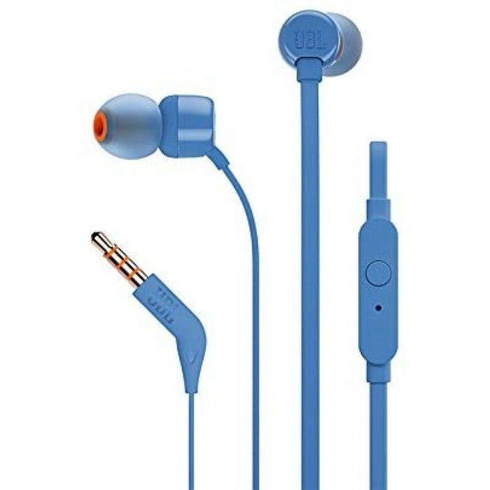 Casques avec Microphone JBL T110 Bleu Casques avec Microphone JBL T110 Bleu