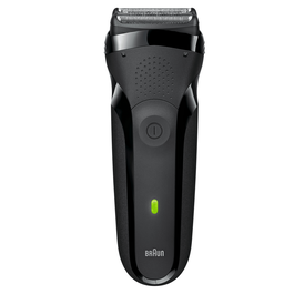 Braun 163305 - Rasoir électrique Series 3 300s Noir - Tondeuse intégrée et fonction de nettoyage pour une barbe précise et confortable