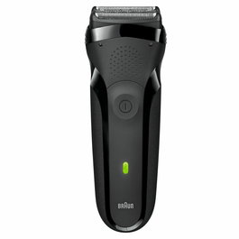 Braun 163305 - Rasoir électrique Series 3 300s Noir - Tondeuse intégrée et fonction de nettoyage pour une barbe précise et confortable