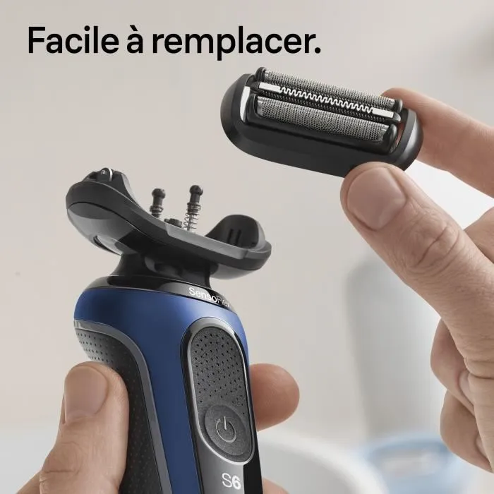 Braun Cassette 53B KP pour rasoir électrique Series 5 & 6 - Tête de rasoir de rechange originale - Noir - Haute qualité pour un rasage net et confortable