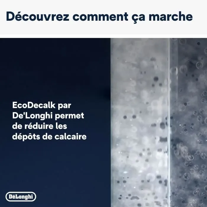 Delonghi DLS C200 Détartrant EcoDecalk Mini 2 x 100 ml pour Machines à Café - 2 ans de garantie