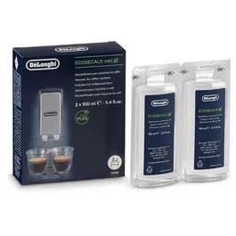 Delonghi DLS C200 Détartrant EcoDecalk Mini 2 x 100 ml pour Machines à Café - 2 ans de garantie