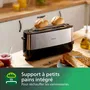 Philips HD2692/90 - Grille-pain 1 Fente Extra-Large Inox (950W) - 8 Niveaux de Dorure et Accessoire Réchauffe-Viennoiseries