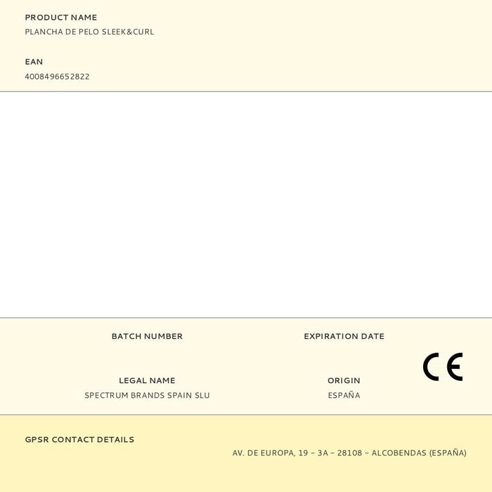 Remington S6500 Lisseur Cheveux Céramique Plaques Extralongues 110mm Chauffe 15s Noir Doré