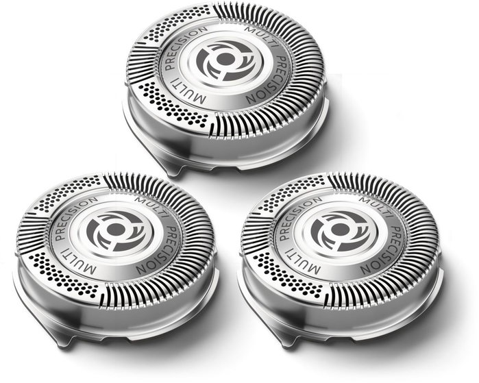 Philips Têtes de rechange SH50/50 Série 5000, Pack de 3, Noir/Chrome