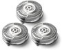 Philips Têtes de rechange SH50/50 Série 5000, Pack de 3, Noir/Chrome