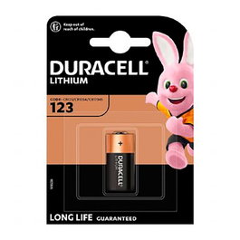 Duracell Pile lithium CR123 3V Ø17 x 34,5 mm blister 1 unité