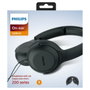 PHILIPS Casque avec microphone intégré - noir