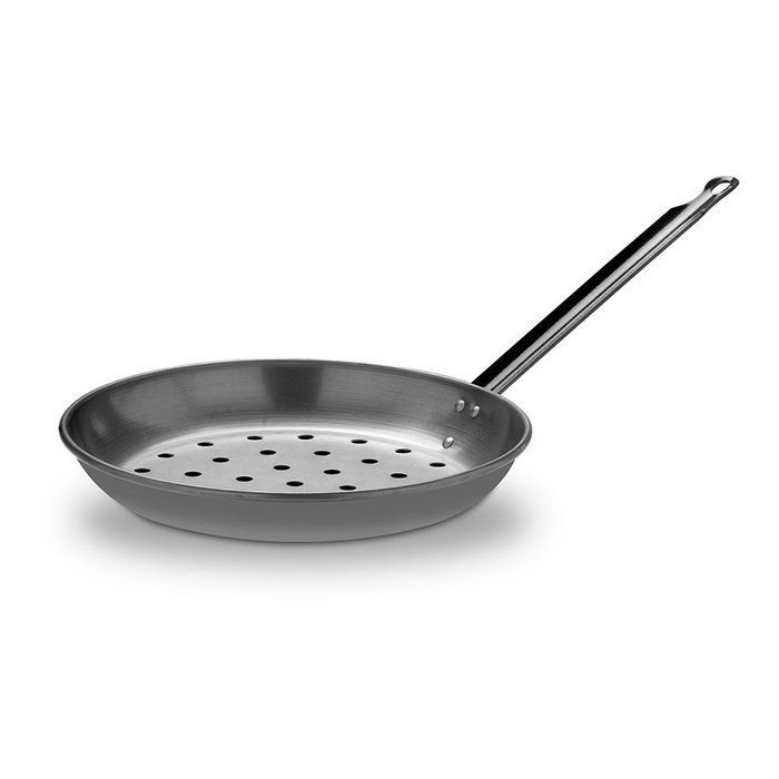 Poêle à marrons Vaello Ø 26 cm Argenté Acier Poêle à marrons Vaello Ø 26 cm Argenté Acier