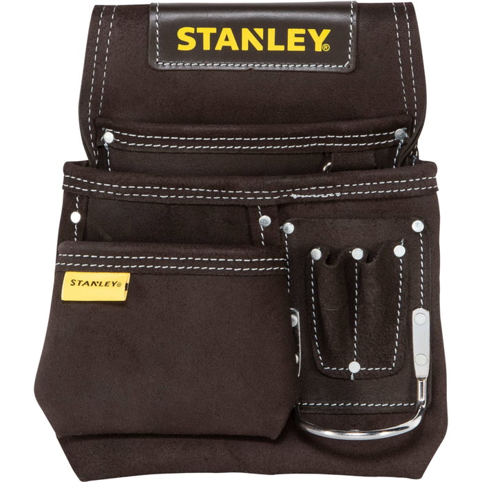 Stanley Poche à outils en cuir rouge