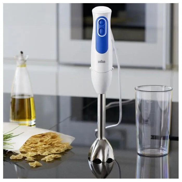 Mixer plongeant submersible Braun MQ3005WH 0,6 L INOX 700W Blanc