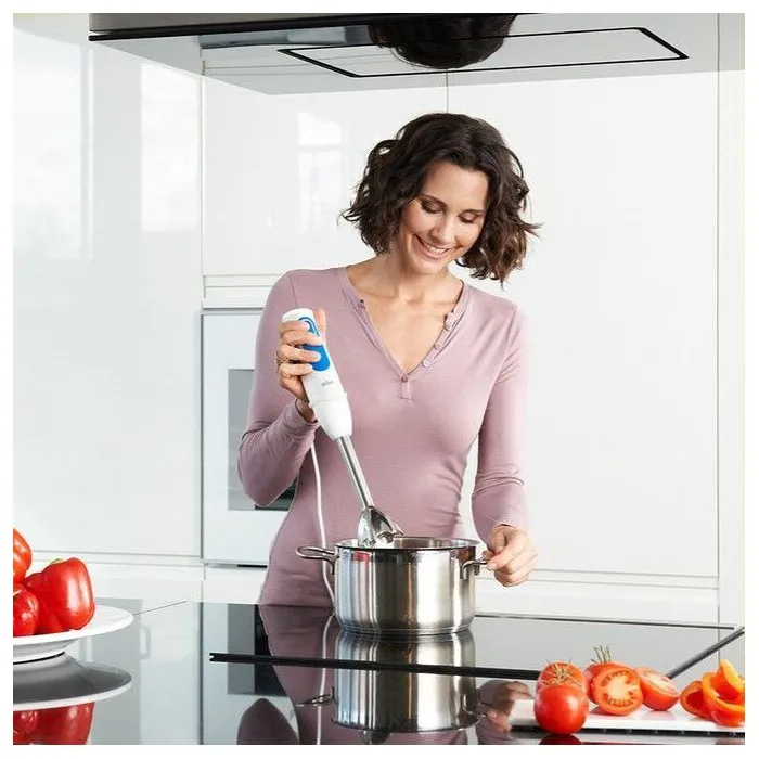 Mixer plongeant submersible Braun MQ3005WH 0,6 L INOX 700W Blanc