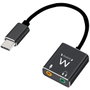 Ewent EC1645 Adaptateur Audio USB Type C vers 2x Jack 3,5 mm Aluminium 0.15m