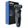 Braun Series 5 51-B1000s - Rasoir électrique Noir/Bleu avec technologie AutoSense