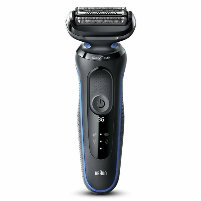 Braun Series 5 51-B1000s - Rasoir électrique Noir/Bleu avec technologie AutoSense