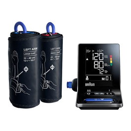 Braun BUA6350EU ExactFit 5 Connect - Tensiomètre Électronique Bras Noir avec Bluetooth et Application