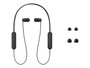 Sony WI-C100 Écouteurs Intra-auriculaires Bluetooth Sans Fil Noir IPX4 25h Autonomie USB-C