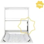 Badabulle Table à langer murale Plouf, pliable et compacte, avec matelas à langer inclus