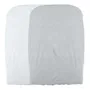 Domiva - Lot de 2 Housses de Matelas à Langer en Éponge Blanc/Perle - Élastiquée - 50 x 75 cm