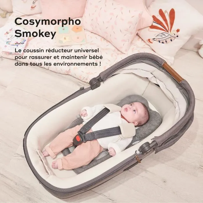 Babymoov Cosymorpho Smokey Réducteur de Lit Bébé Ergonomique Respirant