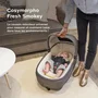 Babymoov Cosymorpho Smokey fresco, Réducteur Ergonomique pour Bébé, Tête et Corps Bien Ronds, Tissu Doux et Respirant