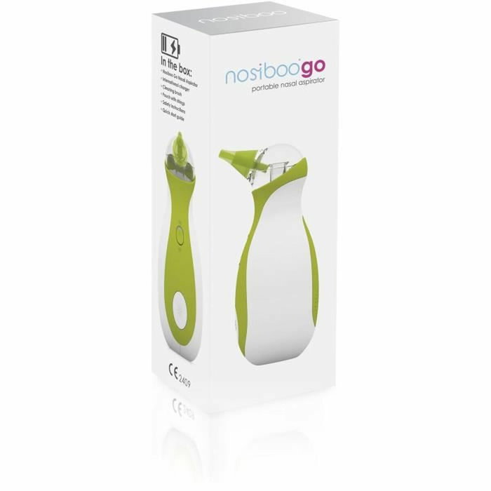 Nosiboo Nasal aspirator Go Aspirateur nasal électrique portable Blanc/Vert