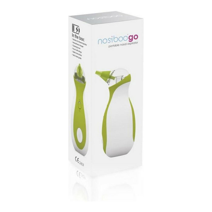 Nosiboo Nasal aspirator Go Aspirateur nasal électrique portable Blanc/Vert