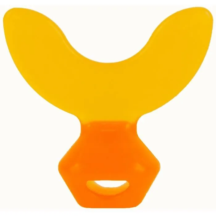 Machouyou Dispositif 1ères Dents pour Sevrage Tétine/Pouce, Silicone Médical Orange, Taille Unique 2-6 ans, Fabrication France