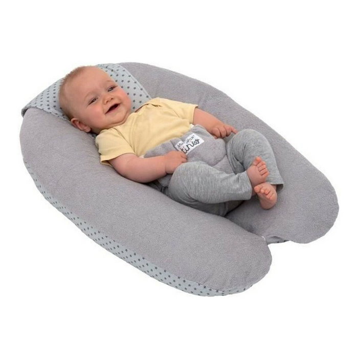 Tineo Coussin de Grossesse et d'Allaitement Multifonctions Multirelax Éponge Gris
