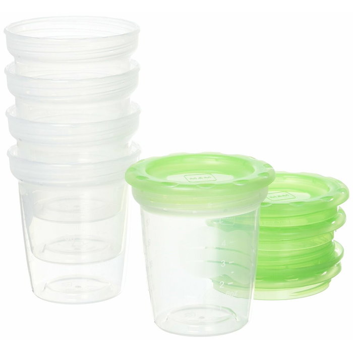MAM Lot de 5 Pots de Conservation 120ml MAM Lot de 5 Pots de Conservation 120ml