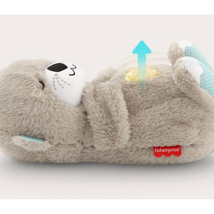 Fisher-Price Loutre Câlins Bonne Nuit - Peluche Veilleuse Musicale et de Relaxation