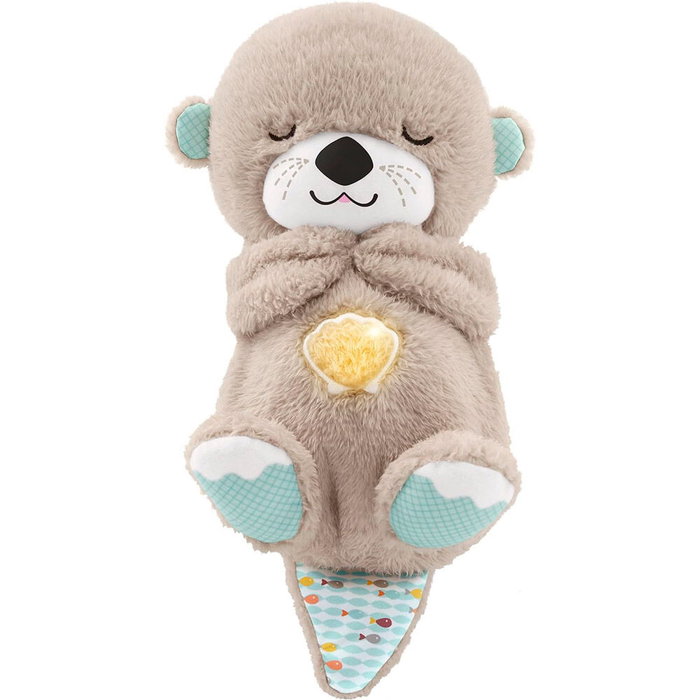 Fisher-Price Loutre Câlins Bonne Nuit - Peluche Veilleuse Musicale et de Relaxation