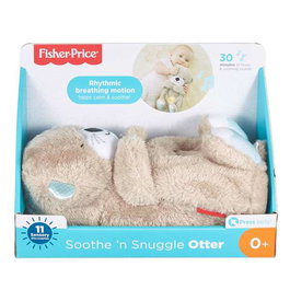 Mattel Peluche Nutria de Relaxation pour Heure du Coucher - Émet des Sons Apaisants et Mouvement du Ventre - 1 Mois à 99 Ans