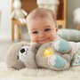 Mattel Peluche Nutria de Relaxation pour Heure du Coucher - Émet des Sons Apaisants et Mouvement du Ventre - 1 Mois à 99 Ans