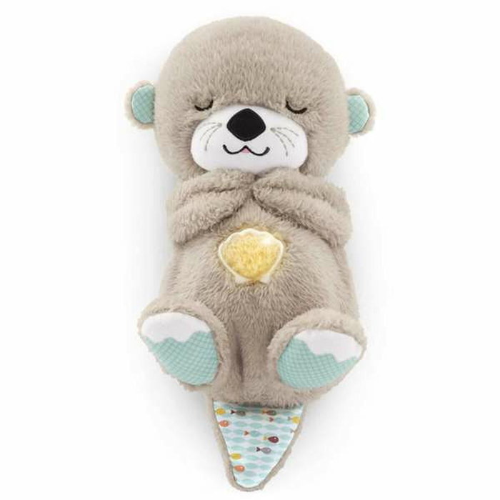 Fisher-Price Loutre Câlins Bonne Nuit - Peluche Veilleuse Musicale et de Relaxation